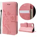 Læderetui Sommerfugle iPhone 8 Lyserød