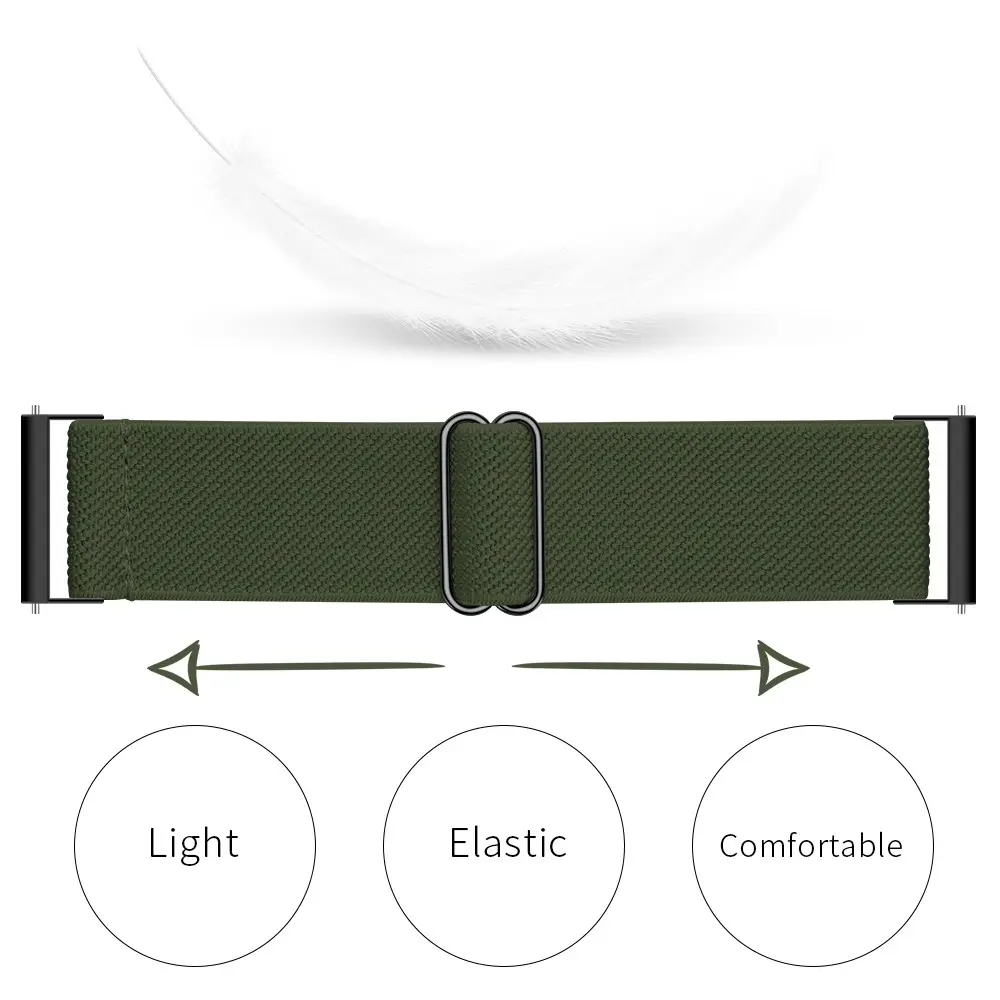 Elastiskt Nylonarmband Garmin Forerunner 170 Grön