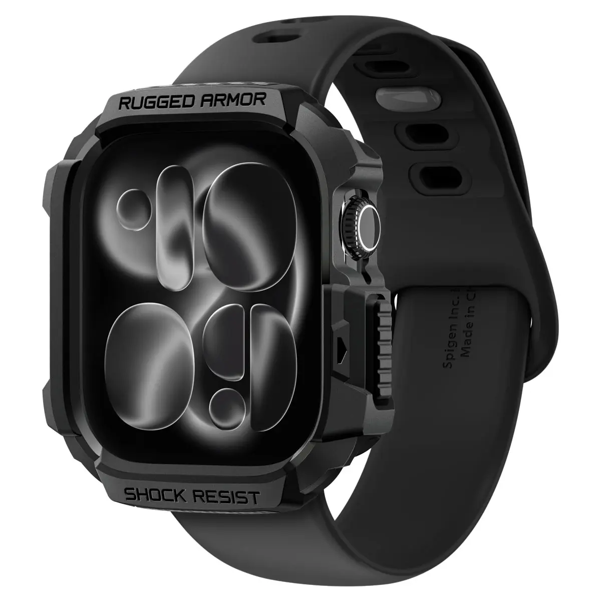 Apple Watch Series 11 46mm Case Rugged Armor 2 Svart