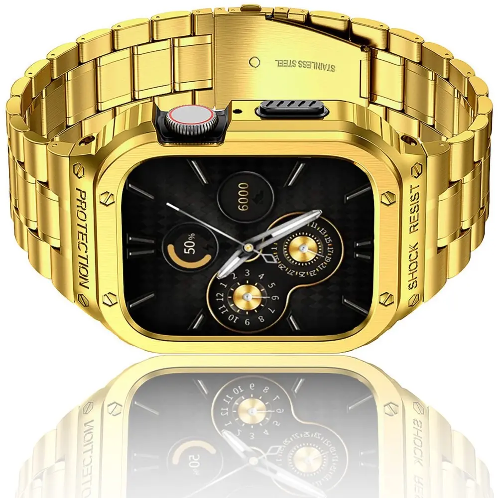 Apple Watch 45mm Series 9 Full Metal Armband guld