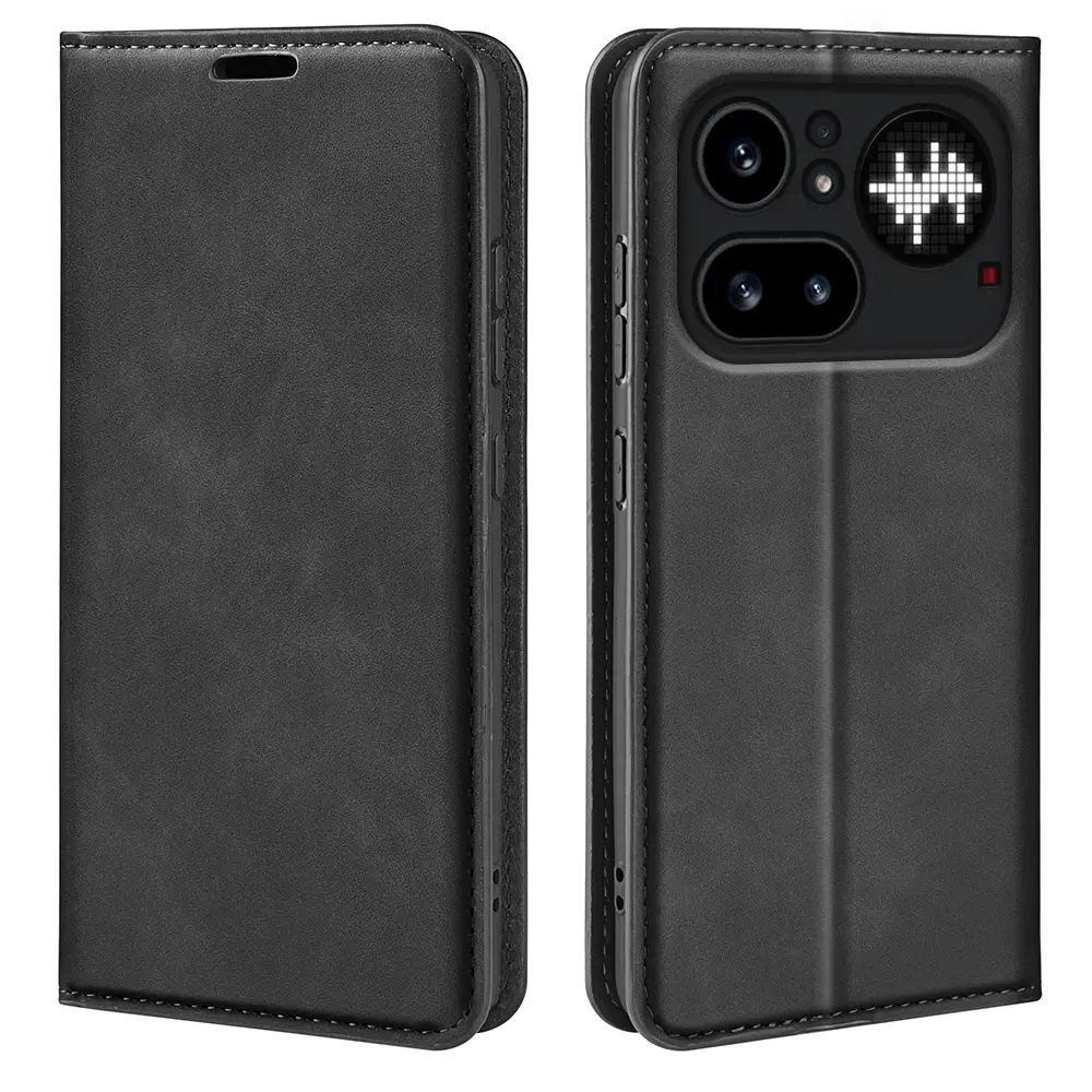 Nothing Phone 4a Pro Slankt etui med kortholder, Sort