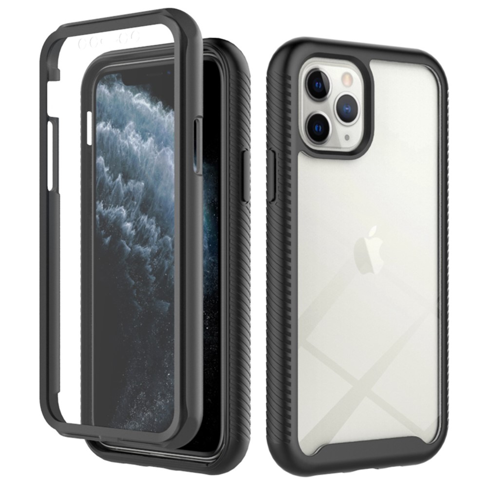 Full Protection Case iPhone 11 Pro Svart - Heldekkende deksel med skjermbeskyttelse