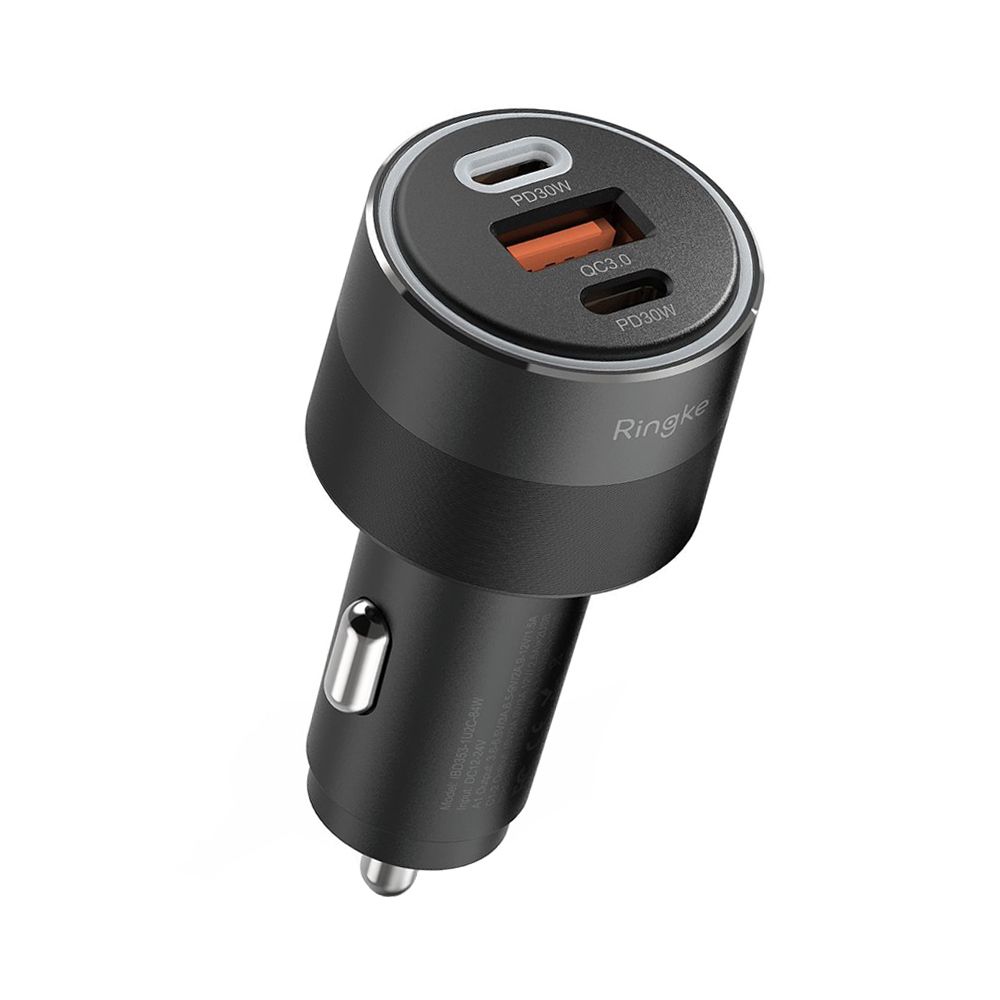 Ringke 3-Port Car Fast Charger 84W Black