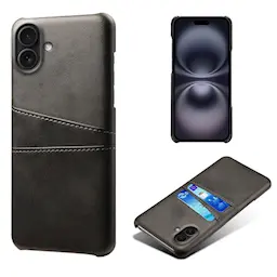 iPhone 17 Snyggt skal med 2 kortfack, Svart