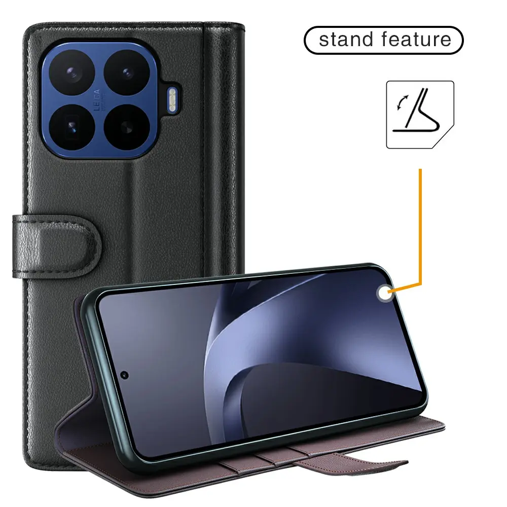 Äkta Läderfodral Xiaomi 17T Pro Svart