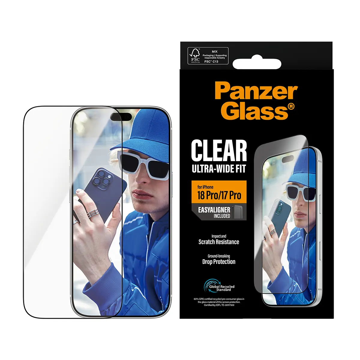 iPhone 18 Pro Screen Protector (with EasyAligner) Ultra Wide Fit