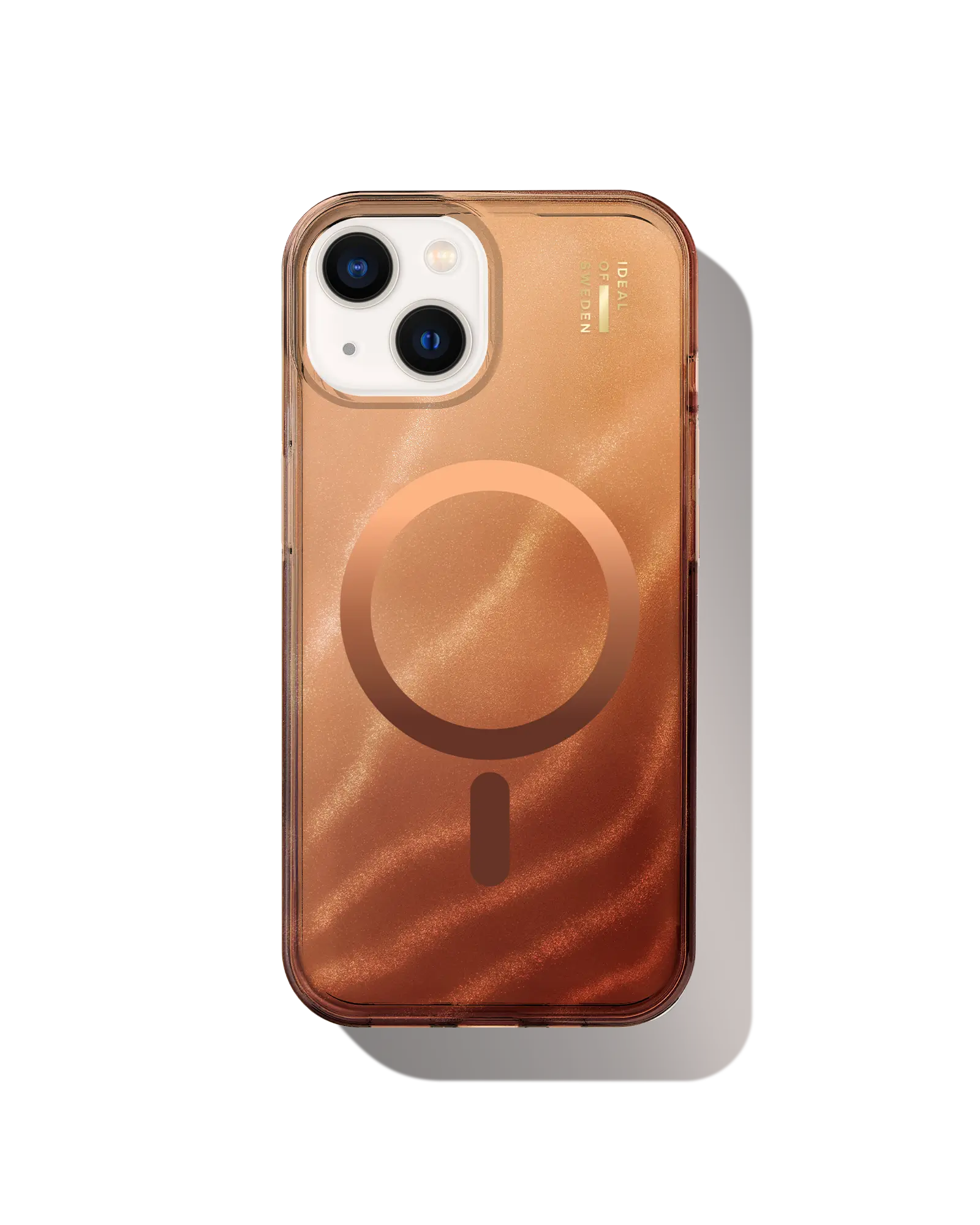 iPhone 16e Glitrende glittercover MagSafe, Mocha Mousse