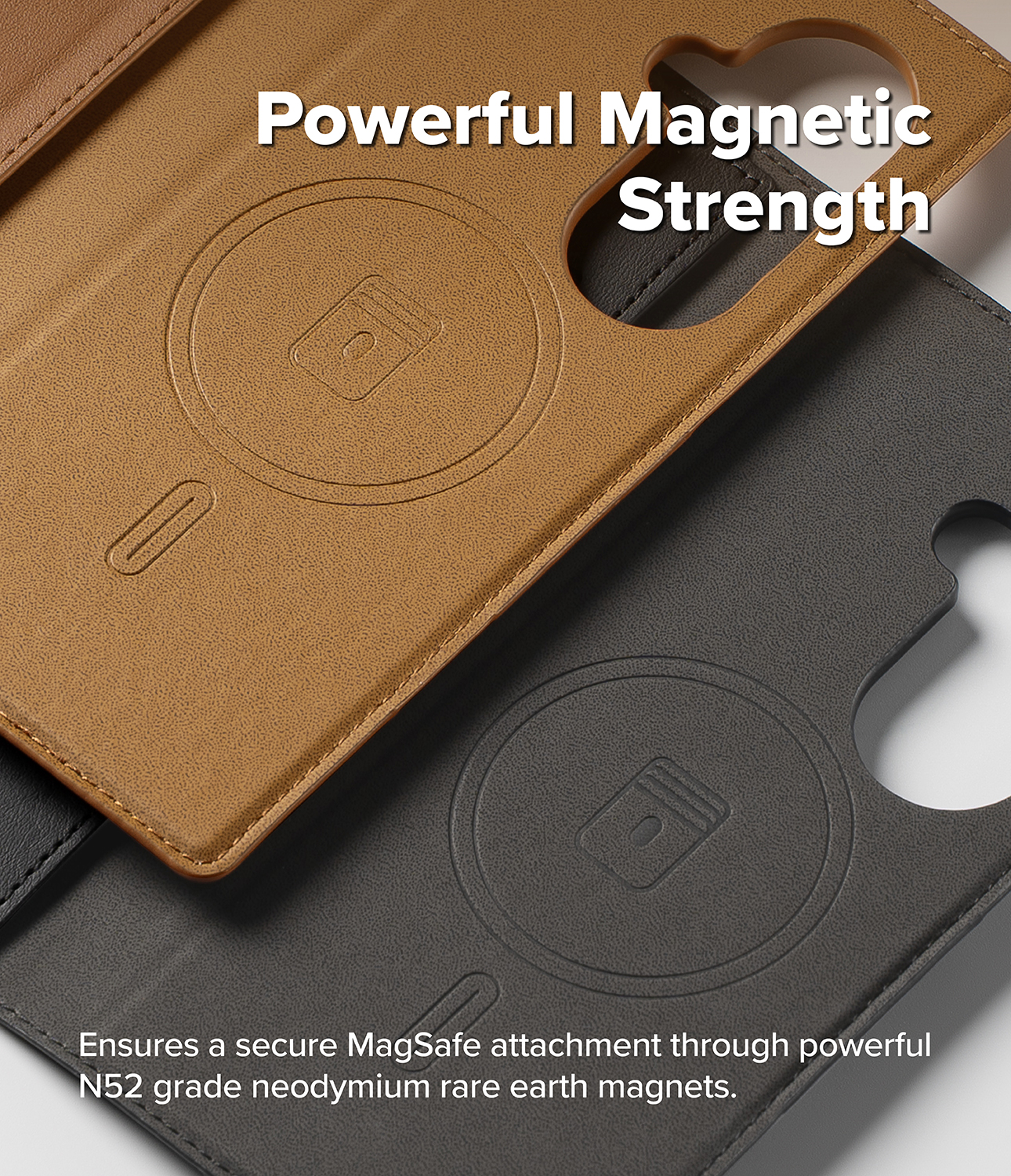 Folio Grip Wallet Magnetic Samsung Galaxy Z Fold 7 Brown