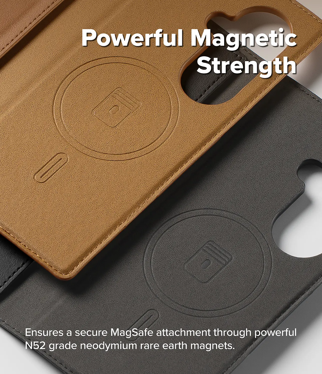 Folio Grip Wallet Magnetic Samsung Galaxy Z Fold 7 Brown