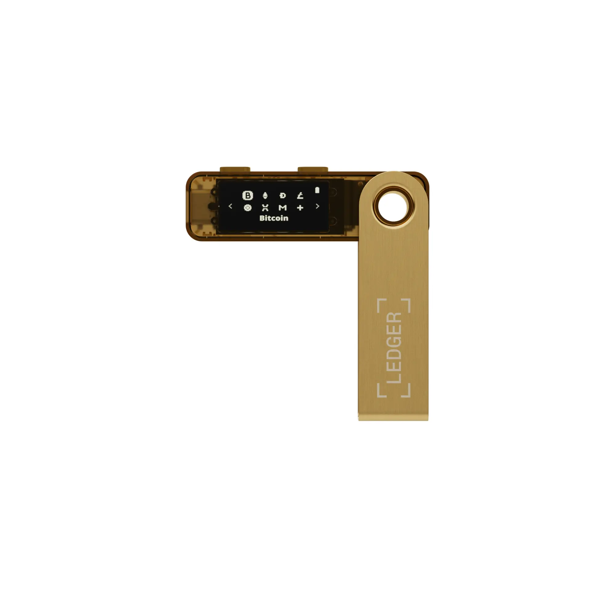 Nano S Plus Crypto Hardware Wallet Guld