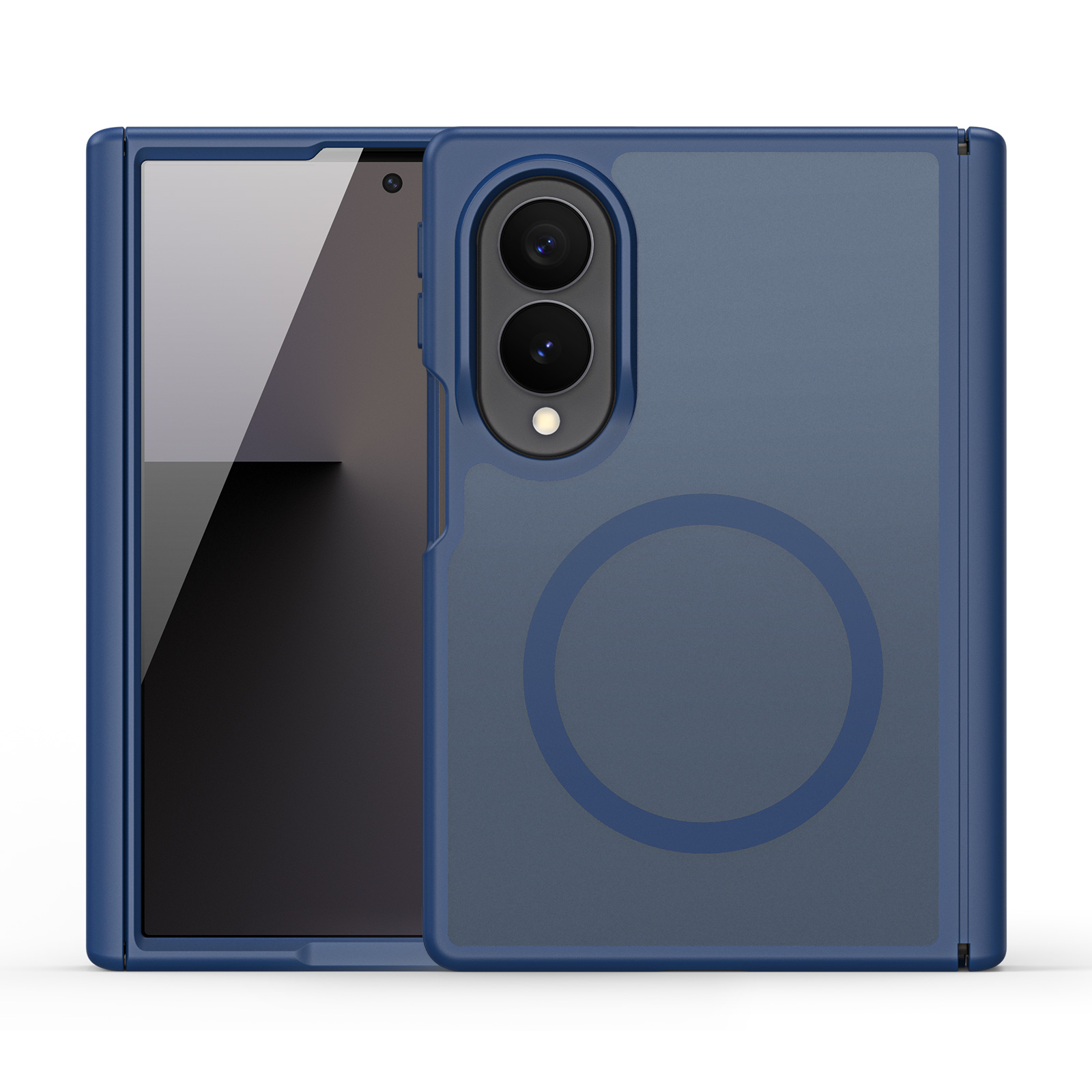Yind Magnetiskt Skal Samsung Galaxy Z Fold Wide Mörkblå