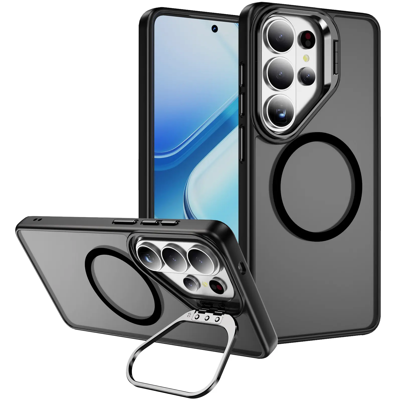 Hybridcover Kickstand MagSafe Samsung Galaxy S26 Ultra Sort