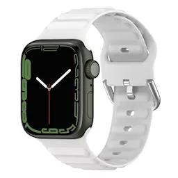Apple Watch Series 8 41mm Urheiluranneke silikonista, Valkoinen