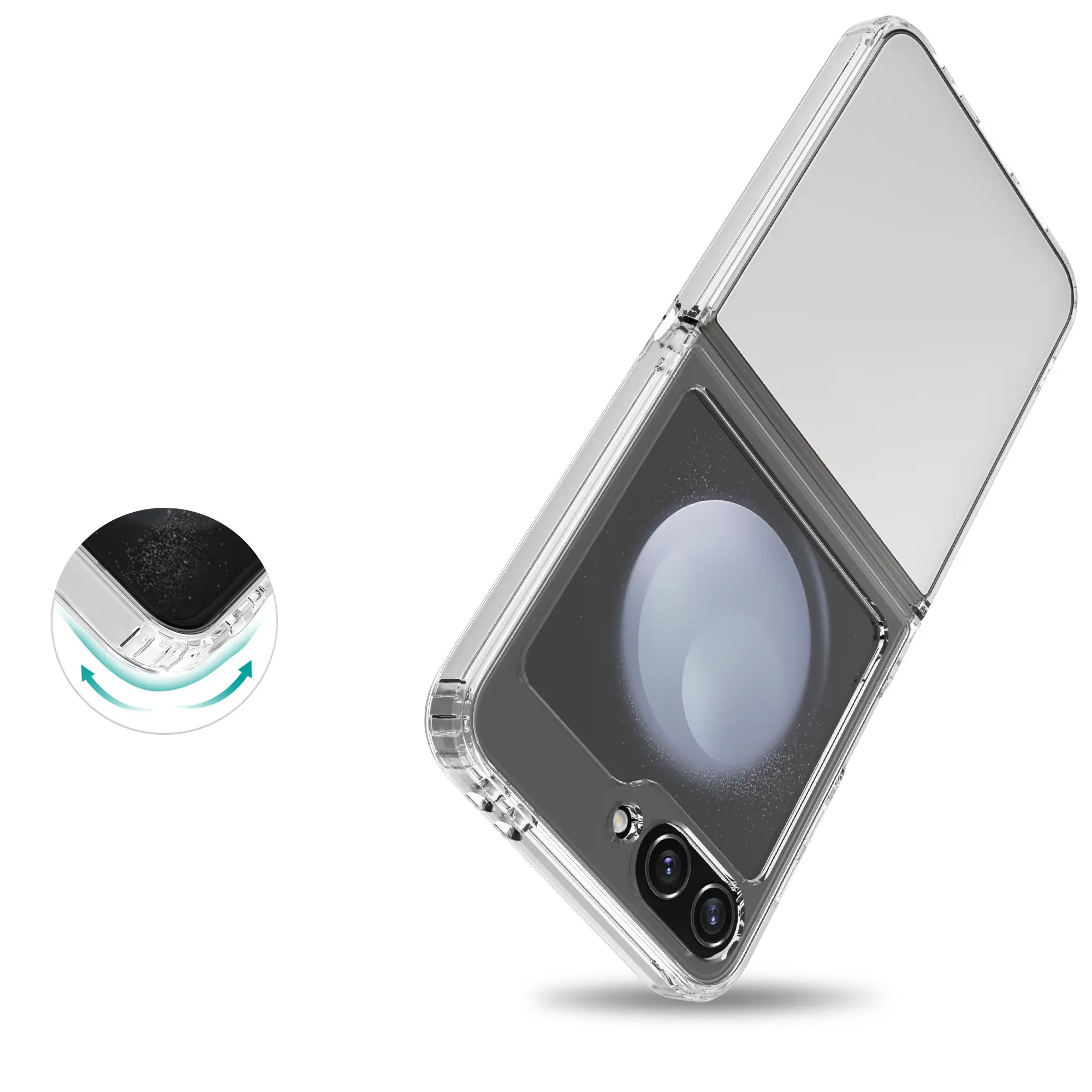 Hybridskal Samsung Galaxy Z Flip 7 FE transparent