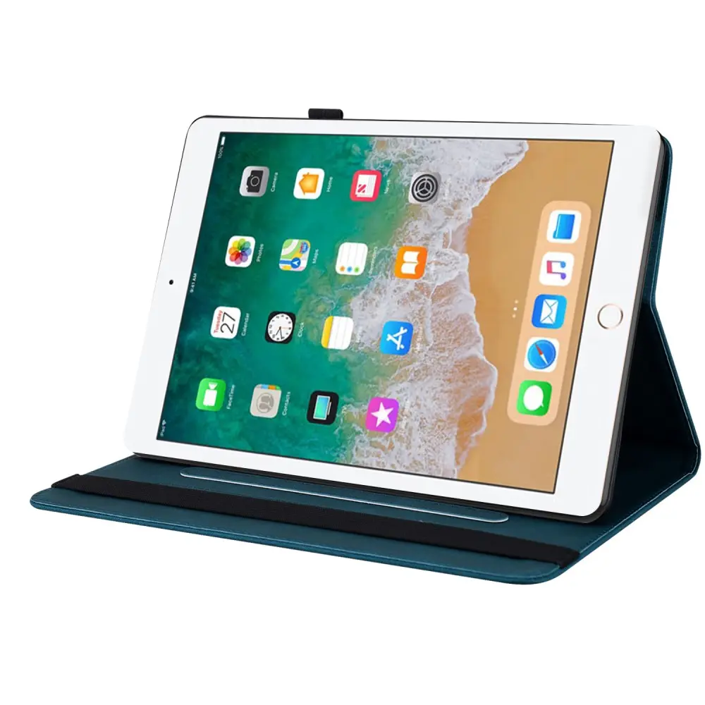 Läderfodral Fjärilar Apple iPad 9.7 6th Gen (2018) Blå