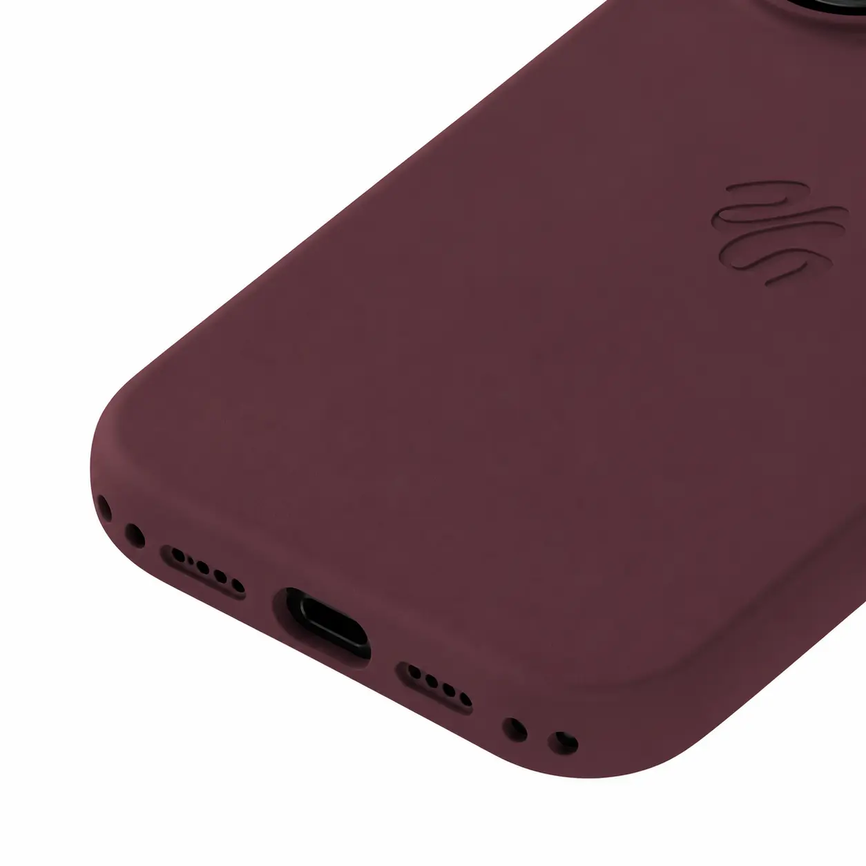MagSafe Silikonskal iPhone 17 Bordeaux