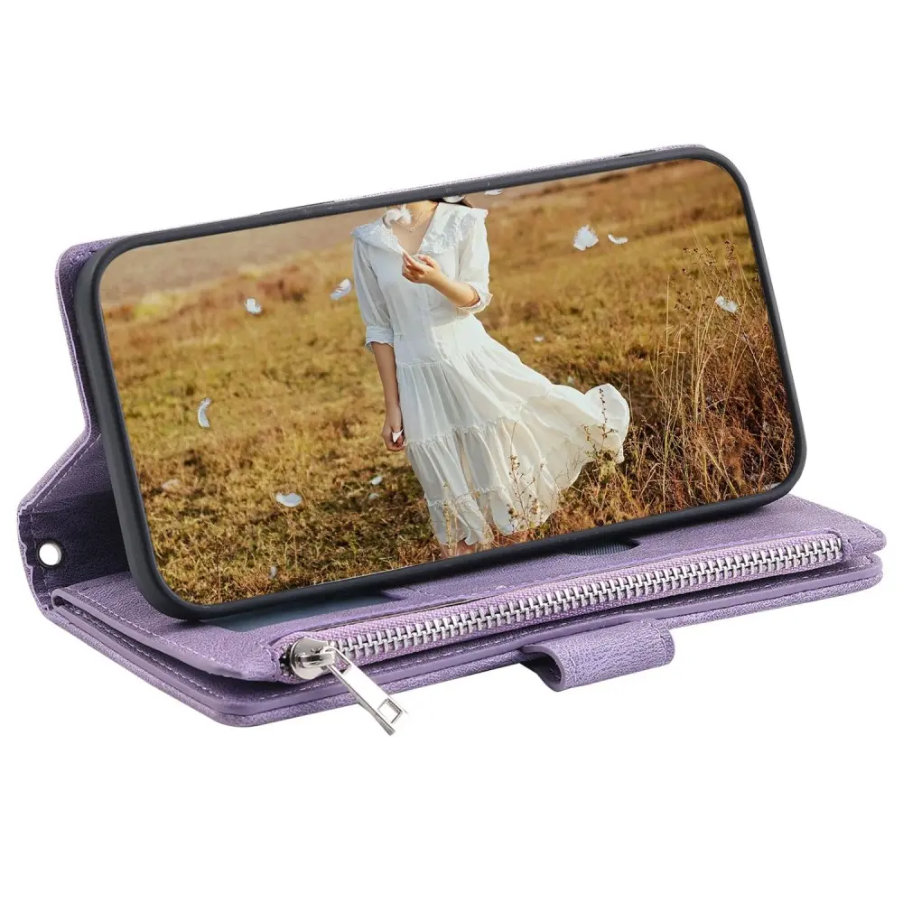 Plånboksväska Samsung Galaxy A52 5G Quilted Lila