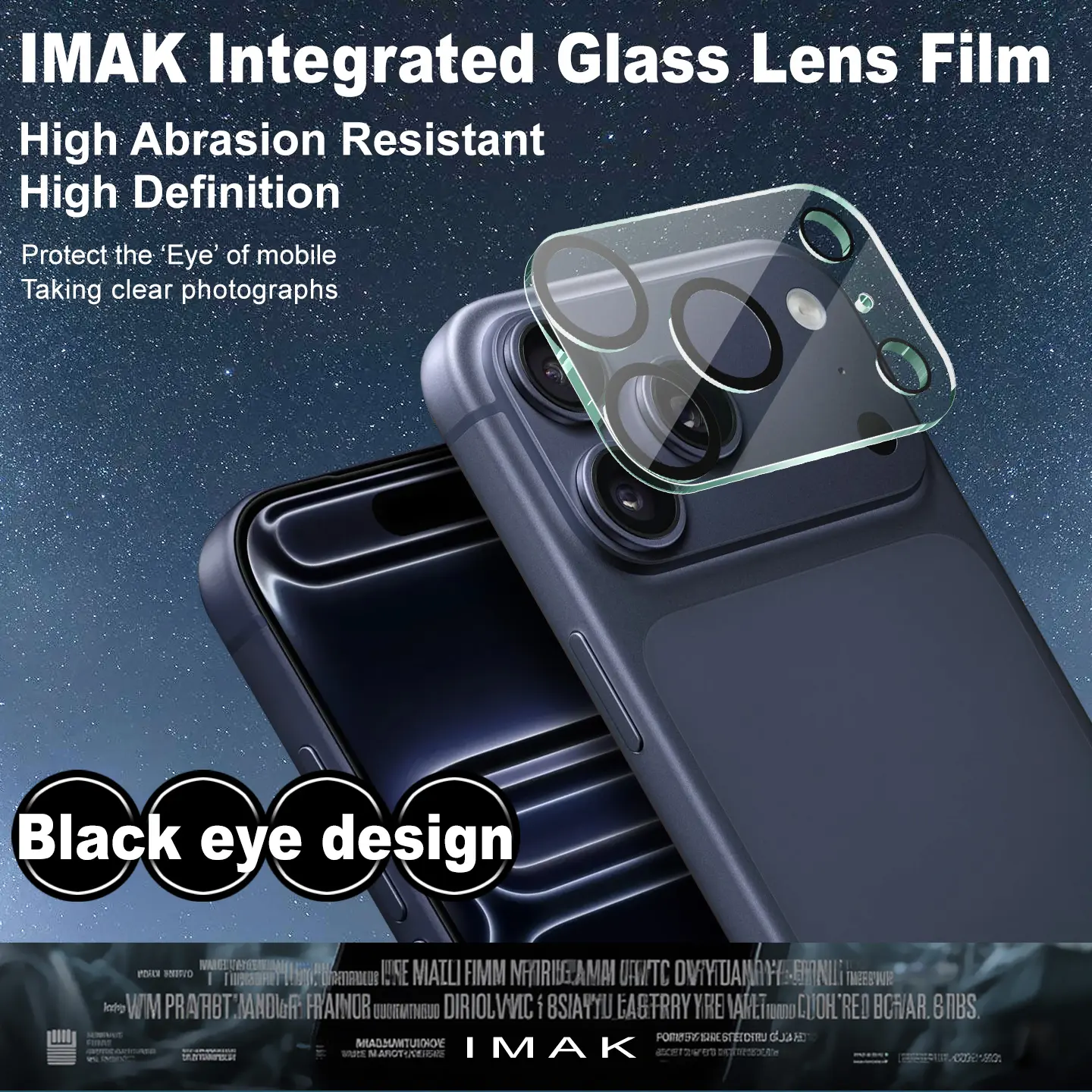Härdat Glas 0.2mm Linsskydd iPhone 18 Pro Genomskinlig